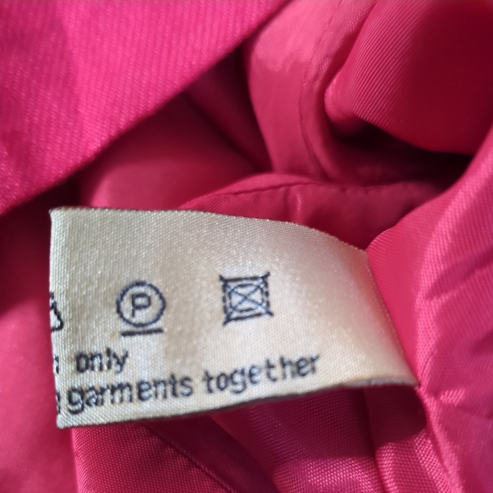 Sansu Cherry Red Linen Single Breasted Blazer‎ Size 34/8 (Approx US S/M) - Picture 8 of 8